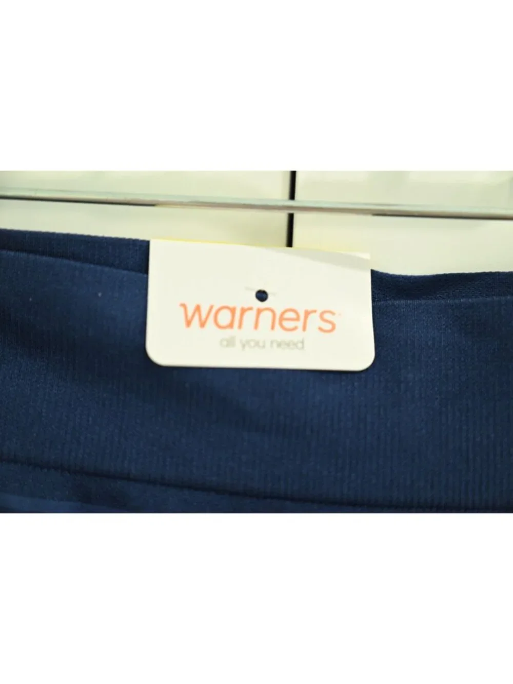 NWT Warners No Pinching No Problems Hi-Cut Brief Sz M Navy Seamless RT5501P